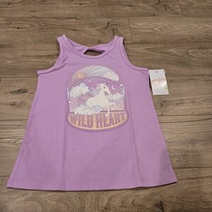 ✨ NWT Jumping Beans "Wild Heart" Unicorn Tank Size 6 ✨